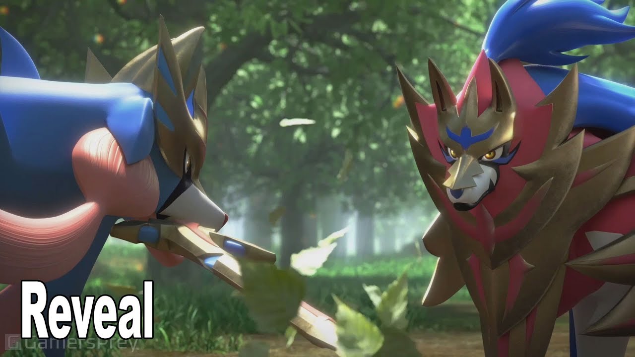 Pok&eacute;mon Sword and Shield - Zacian and Zamazenta Legendary Reveal Trailer  [HD 1080P]
