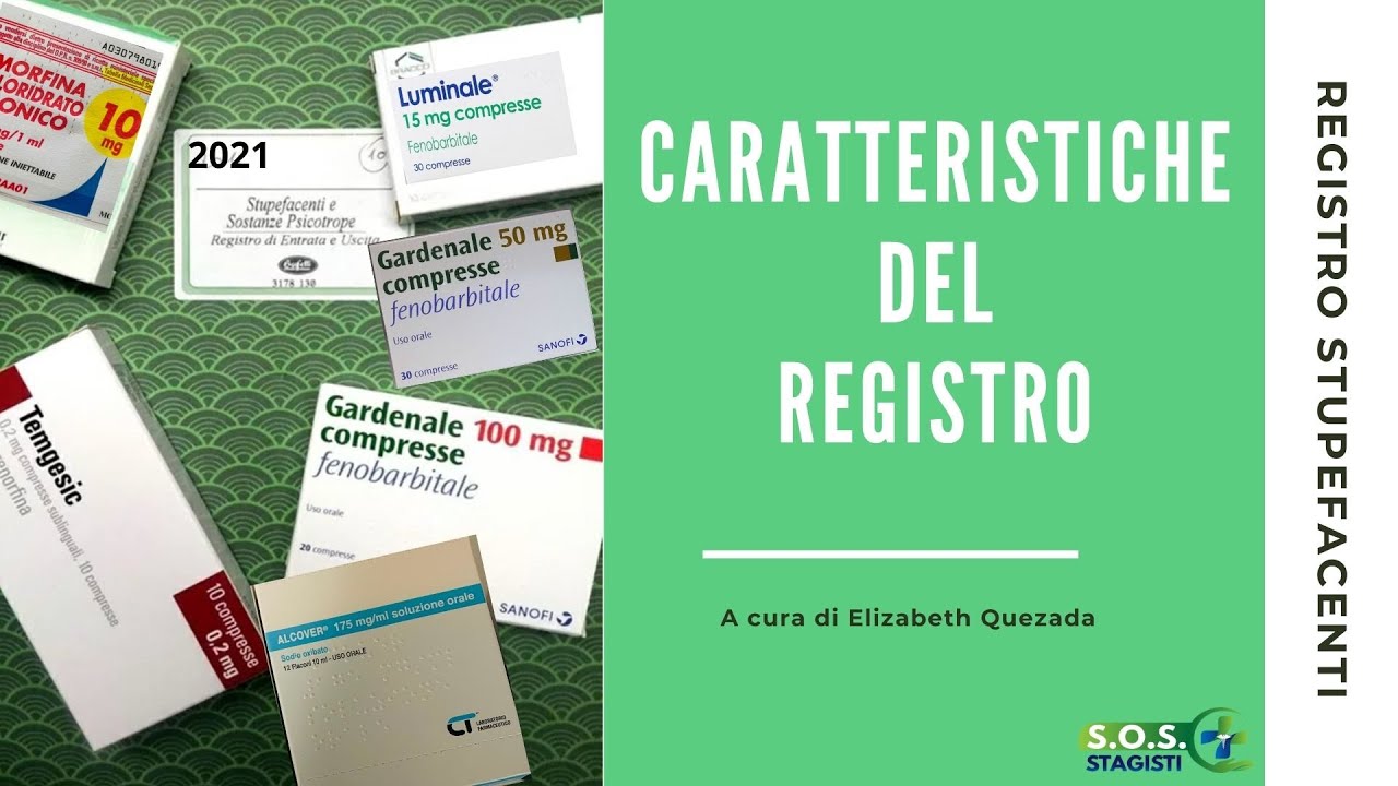 Registro stupefacenti: 📖 ✍️ Compilazione