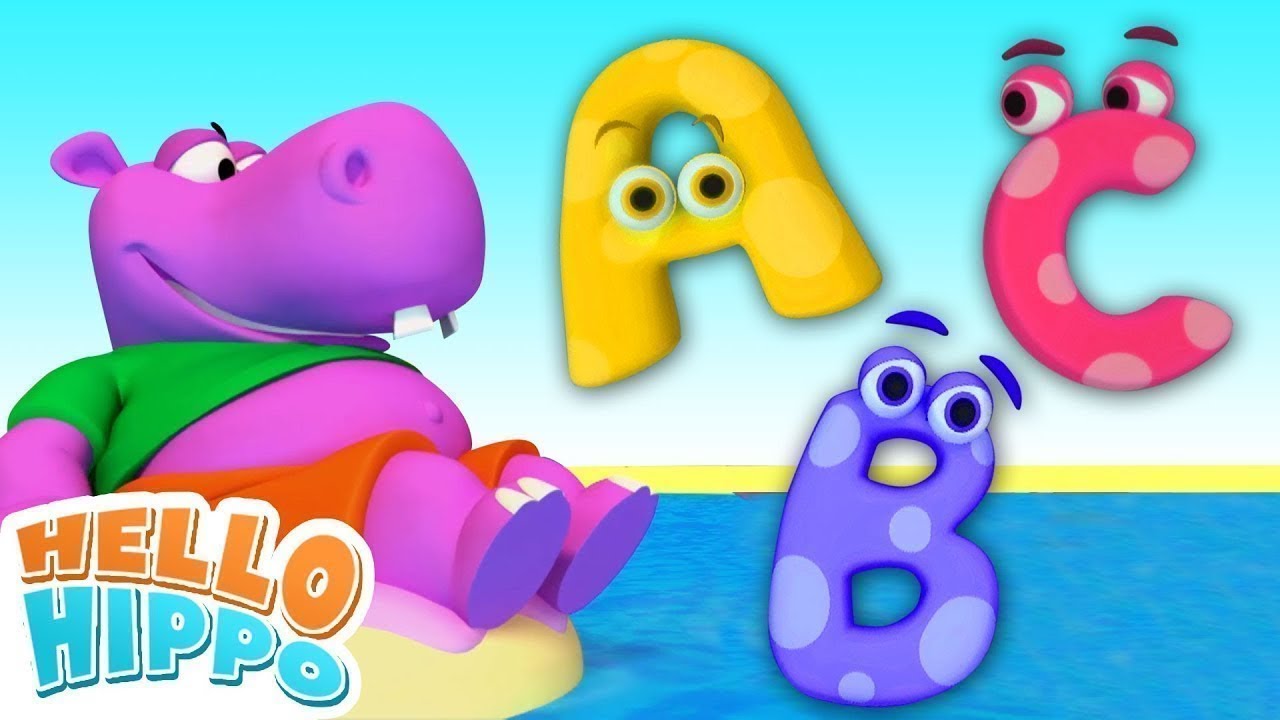 Hello Hippo Learns the ABCs | Educational Song for Toddlers | Alphabet Song for Kids