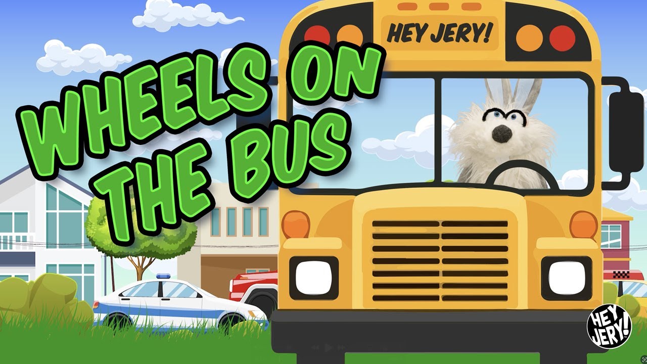 The Wheels on the Bus 🚌 | Fun Nursery Rhymes for Kids | Hey Jery! Sing Along!