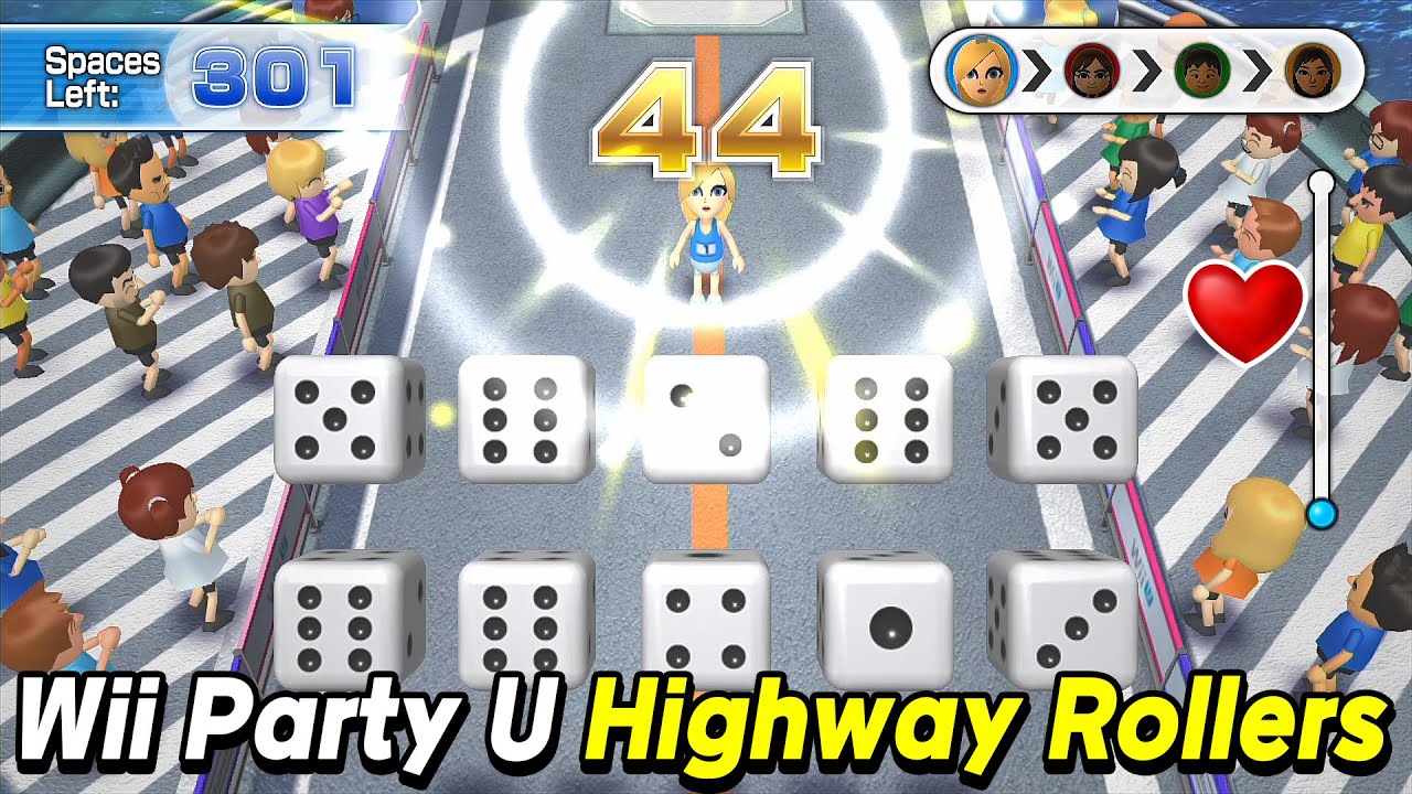 Wii Party U - Highway Rollers Rosalina vs Marit vs Zi-Kai vs Xixi | Expert com Alexgamingtv
