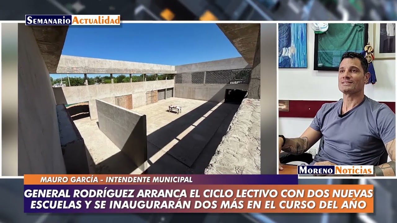 General Rodríguez arranca el ciclo lectivo con dos nuevas escuelas y se inaugurarán dos más en el cu