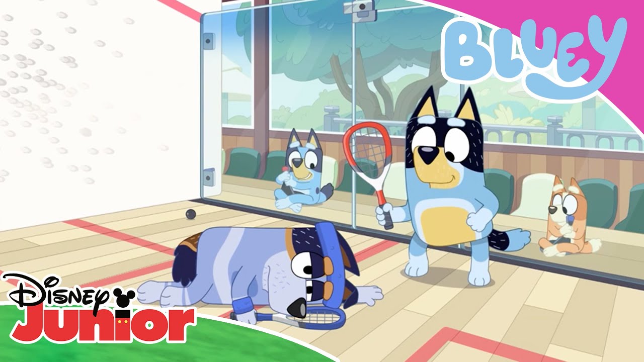 🏸  Søsken-squash | Bluey | Disney Junior Norge