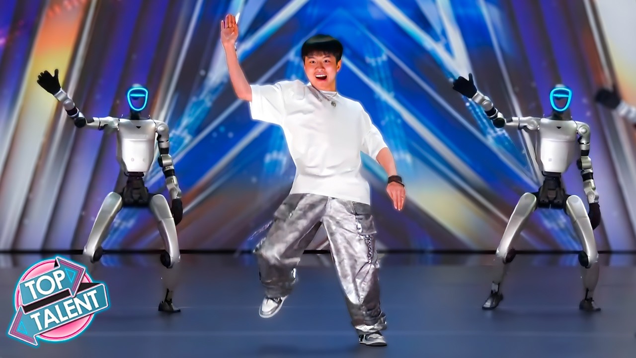 Он станцевал с роботами-гуманоидами&hellip; и поразил всех на AGT 🤖