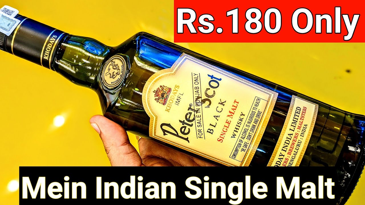 Tasting Cheapest Indian Single Malt Whisky - Peter Scot Black Whisky Review | The Whiskeypedia
