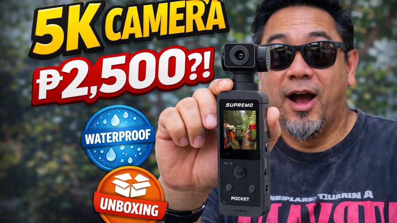 ₱2,500 5K Action Camera?! | Supremo Pocket Cam Unboxing (Sulit Ba?)
