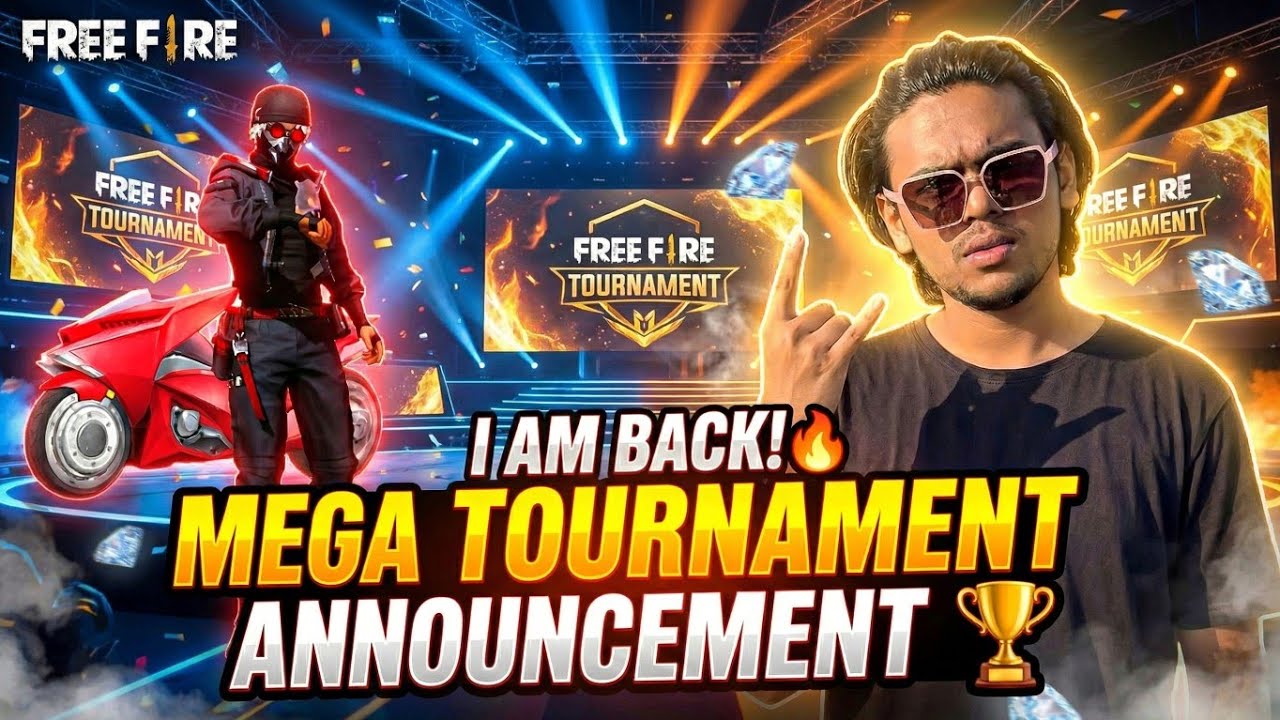 AJ FF 02 IS BACK | MEGA TOURNAMENT ANNOUNCEMENT | PER WEEK 1 TOURNAMENT START 2026 16 FEB