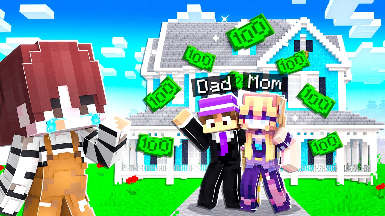 His REAL Parents Were BILLIONAIRES in Minecraft!