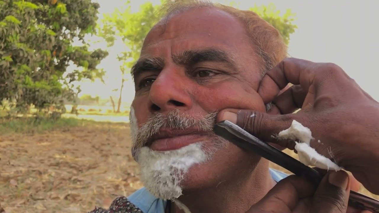 ASMR Excellent Shaving Results Of Straight Razor [ASMR EASH]