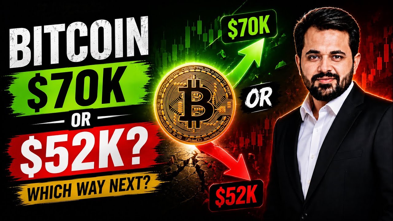 🚀BITCOIN $70K or $52K? The Next BTC Move Explained | Mr Qasim Wattoo