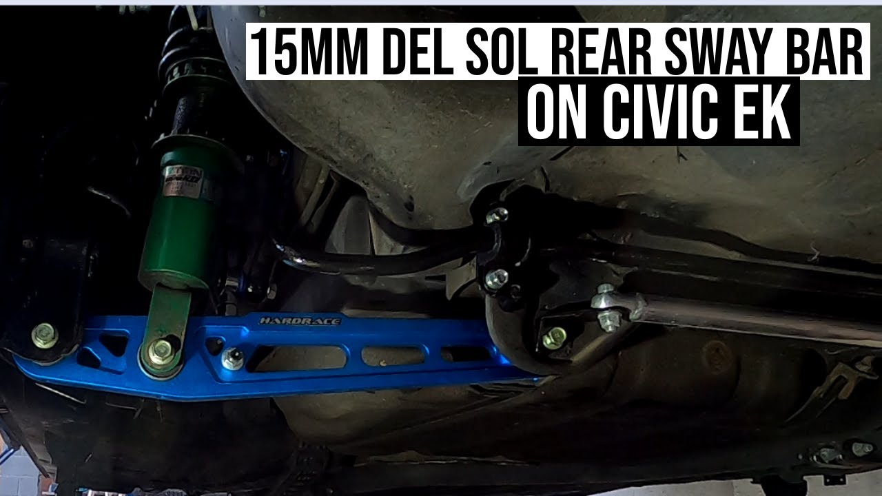 HOW TO install a Del Sol/ITR/EG rear sway bar on a civic Ek 96-00