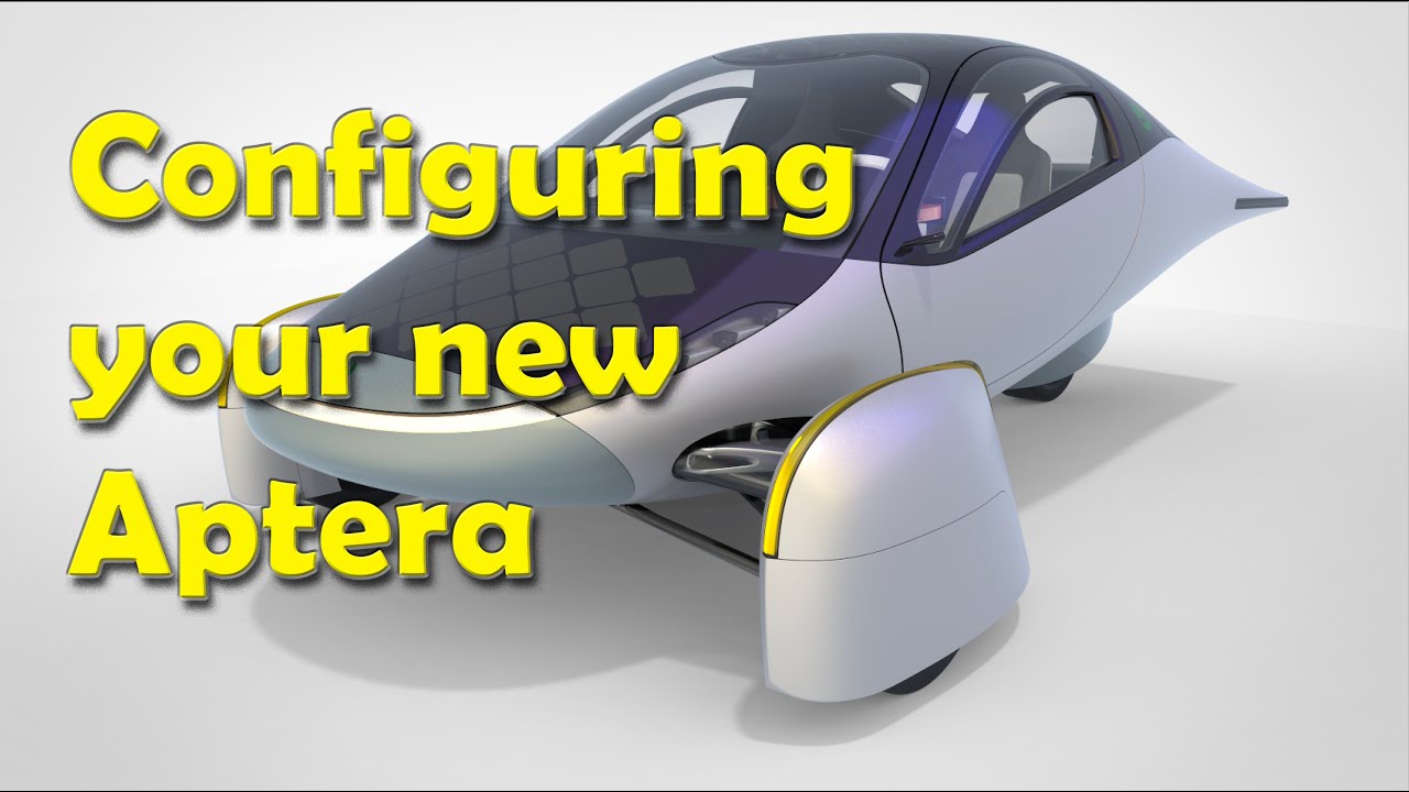 Configuring your new Aptera