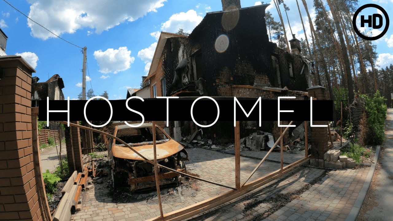 Hostomel (Gostomel) Ukraine 🇺🇦 4k Walking Tour in Destroyed City | Russia's War Crimes | Гостемь