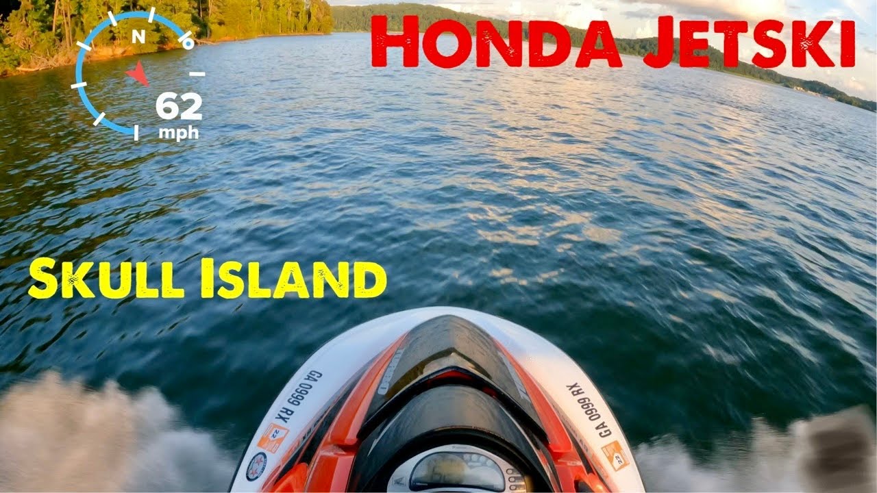 Straight piped Honda Aquatrax | Skull Island