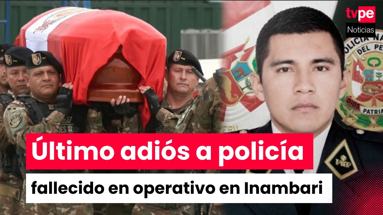 PNP despide con honores a efectivo fallecido durante operativo en Madre de Dios