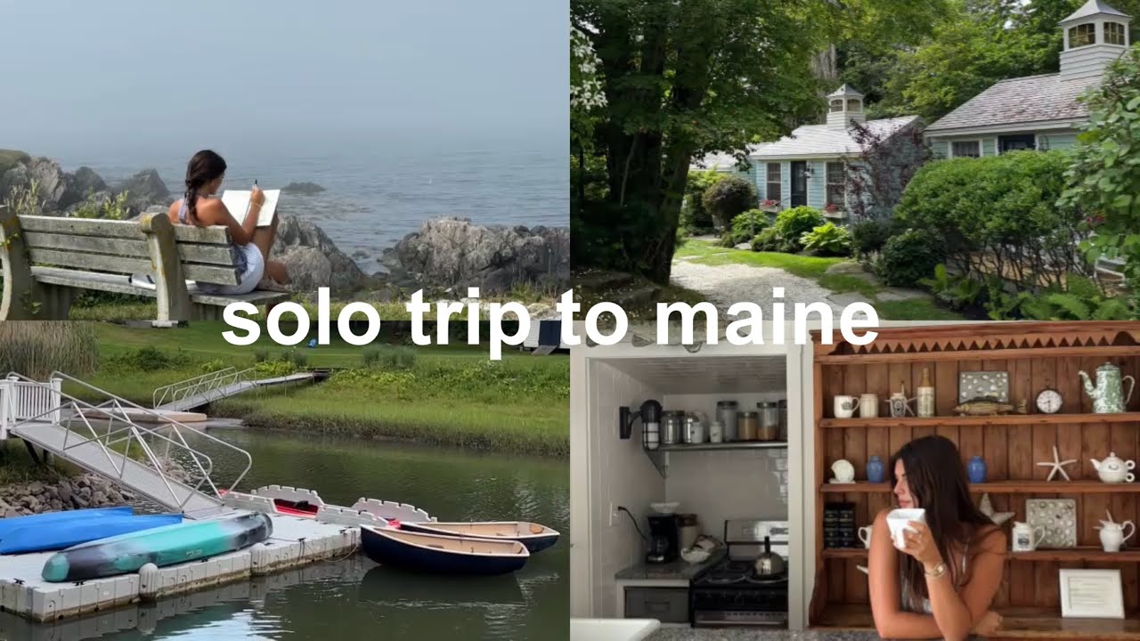 solo trip to a cottage on the coast of maine &mdash; journaling, exploring, & just being alone