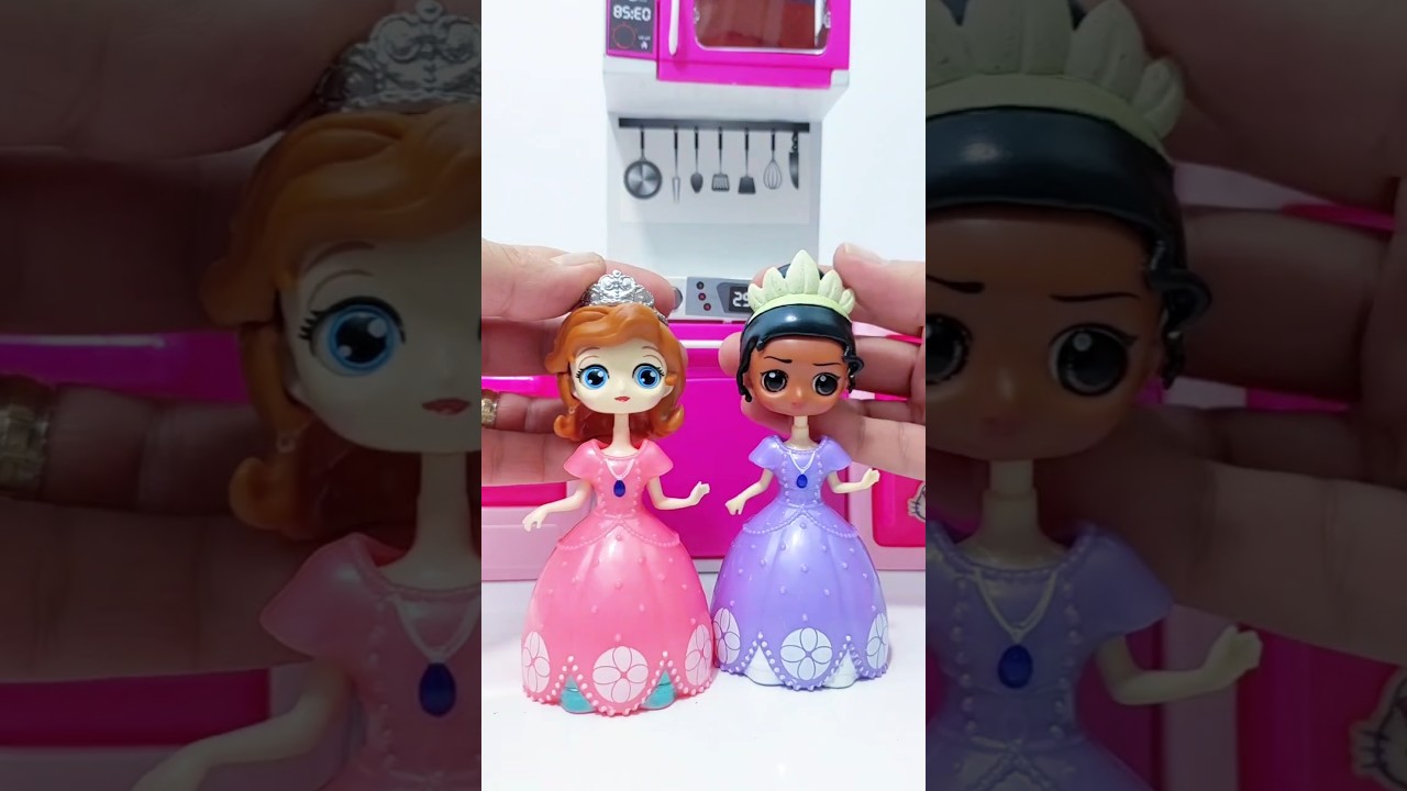 Transforming Disney Tiana and Sofia! #elsa #nezha #shorts #satisfying #unboxing #ariel