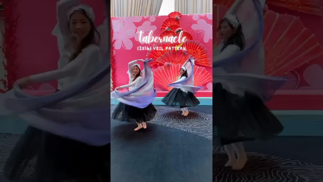 Veil dance pattern for worship song &ldquo;Yeshua&rdquo; ; Tabernacle (2x16) #tambourinedance #veildance
