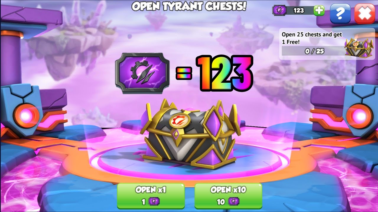 Opened 123 Tyrant Void Tickets Chapter 3 | 443/500 Chasmatias Dragon | Dragon Mania Legends