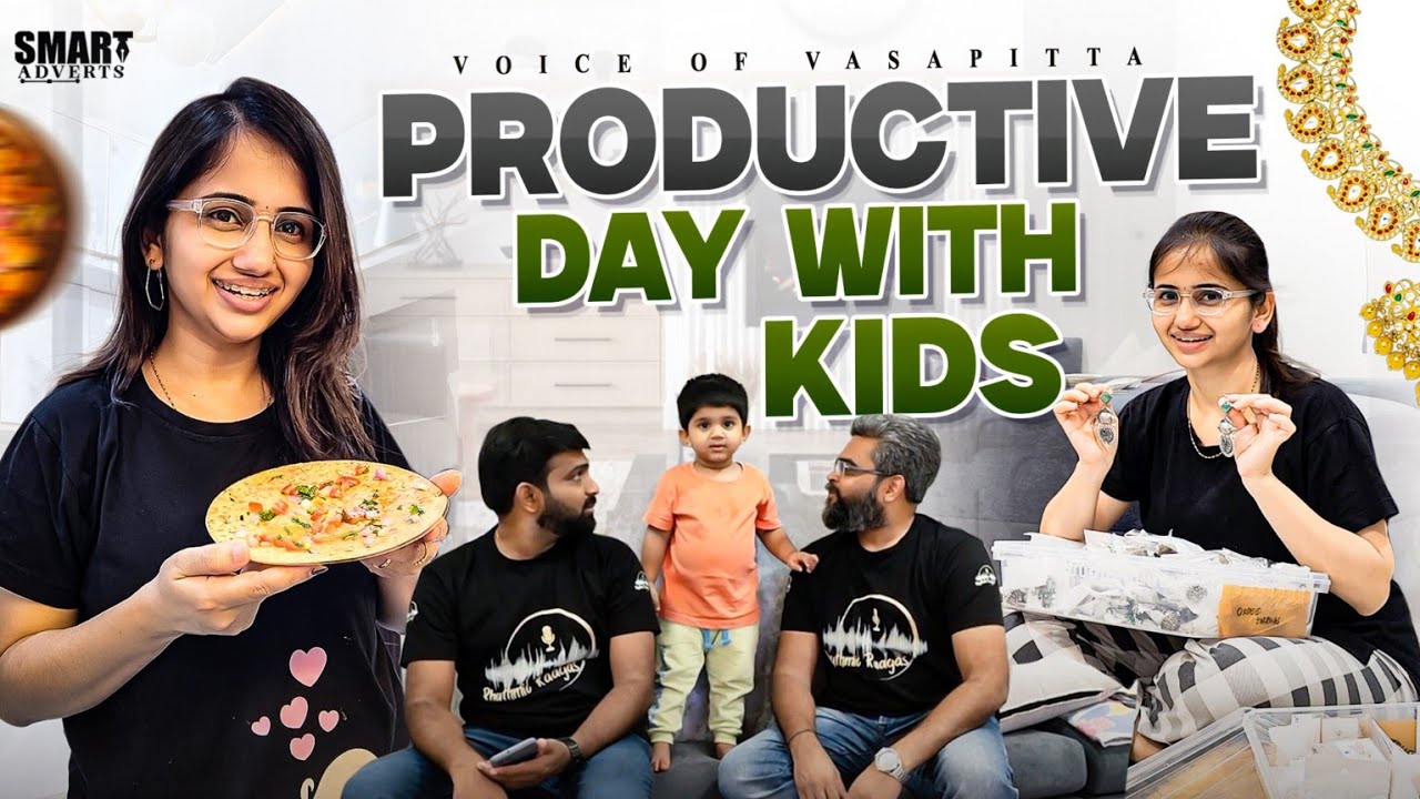 Super busy day with kids & work | Quick snack recipe #voiceofvasapitta #Dayinmylife