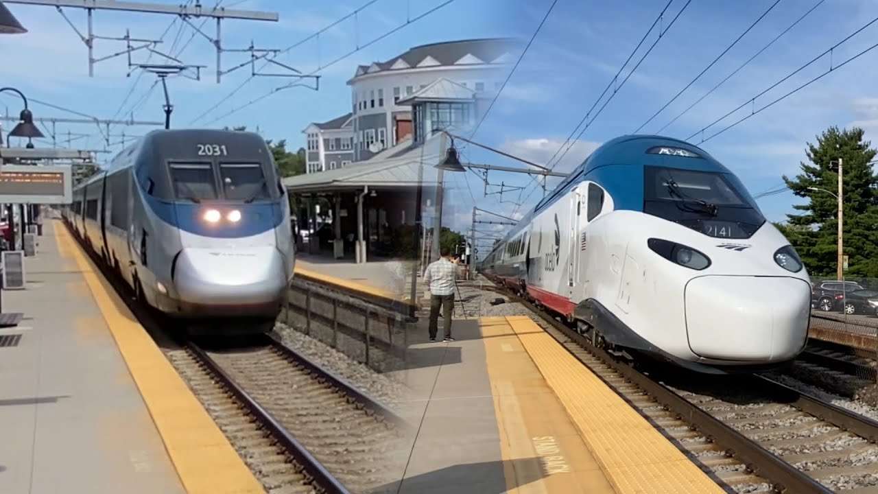 MBTA & Amtrak + Avelia Liberty Trains at Mansfield (8/28/25)