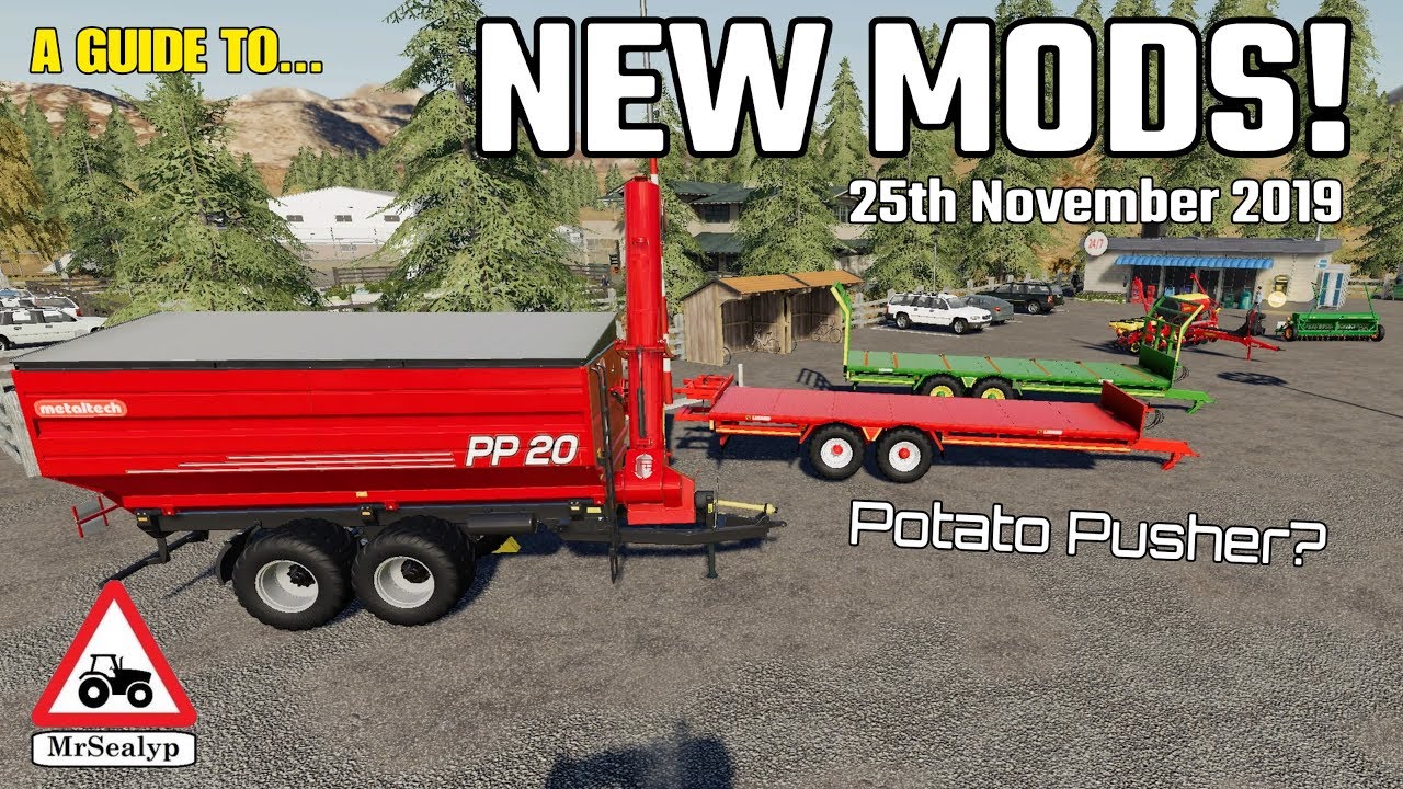 A GUIDE TO... NEW MODS! Potato Pusher? Farming Simulator 19, PS4, Assistance!