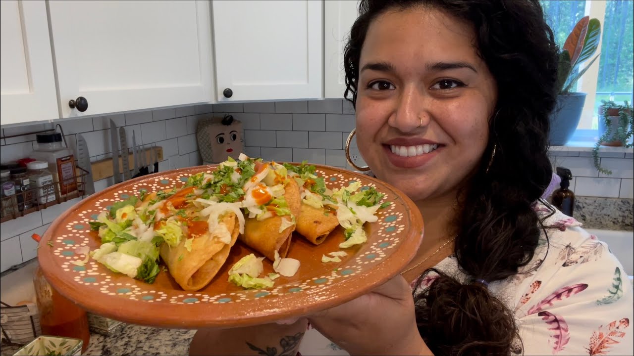 Crunchy POTATO & CHORIZO Tacos || Tacos Dorados de Papas con Chorizo