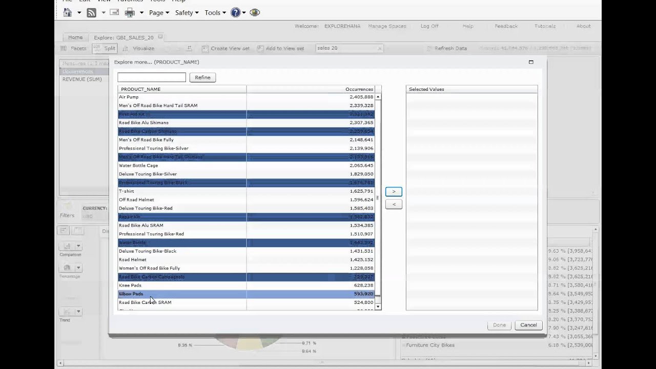 Berg HANA BOE Demo 1.2 billion rows - Short Demo version
