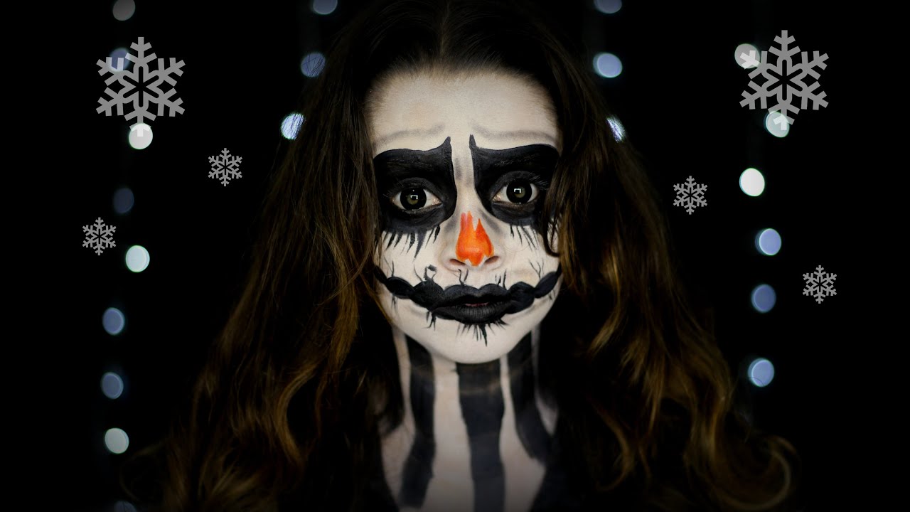 Boneco de Neve Macabro - Tutorial de Maquiagem Artística por Karen Lima