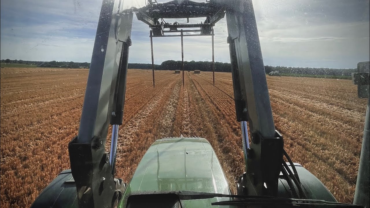 [POV Cabview] Stroh laden in Ostdeutschland mit Fendt und Case Traktoren 2022 Mecklenburg Vorpommern
