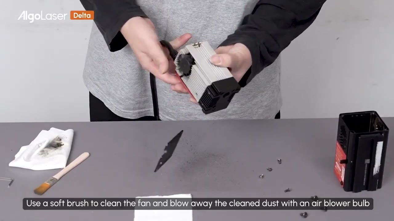 Algolaser Delta Lazer Modül Fan ve Lens Temizliği Nasıl Yapılır.