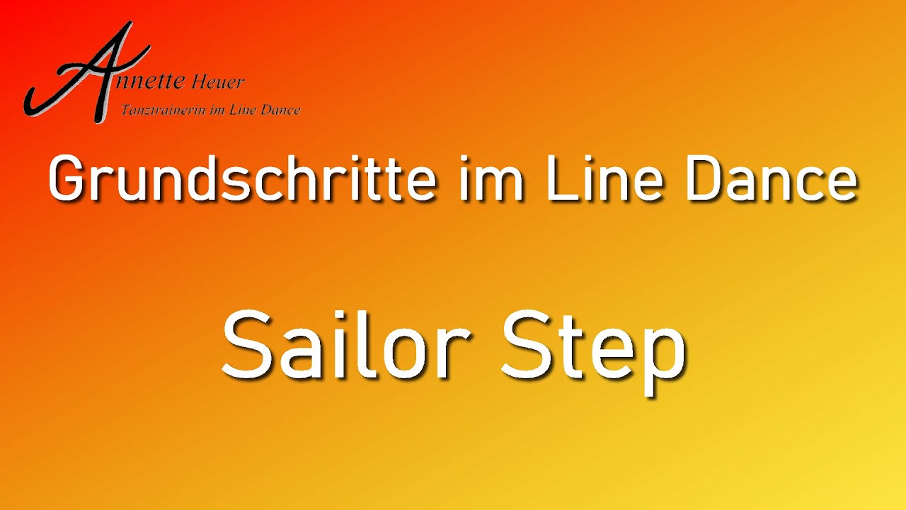 Grundschritte im Line Dance - Sailor Step