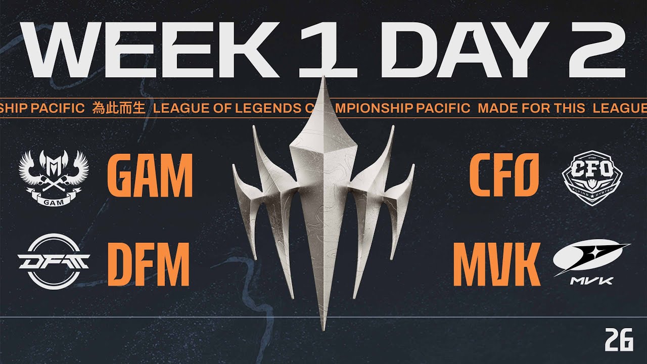 [JP] GAM vs CFO | DFM vs MVK | LCP 2026 Split 1 Regular Season Week 1 Day 2