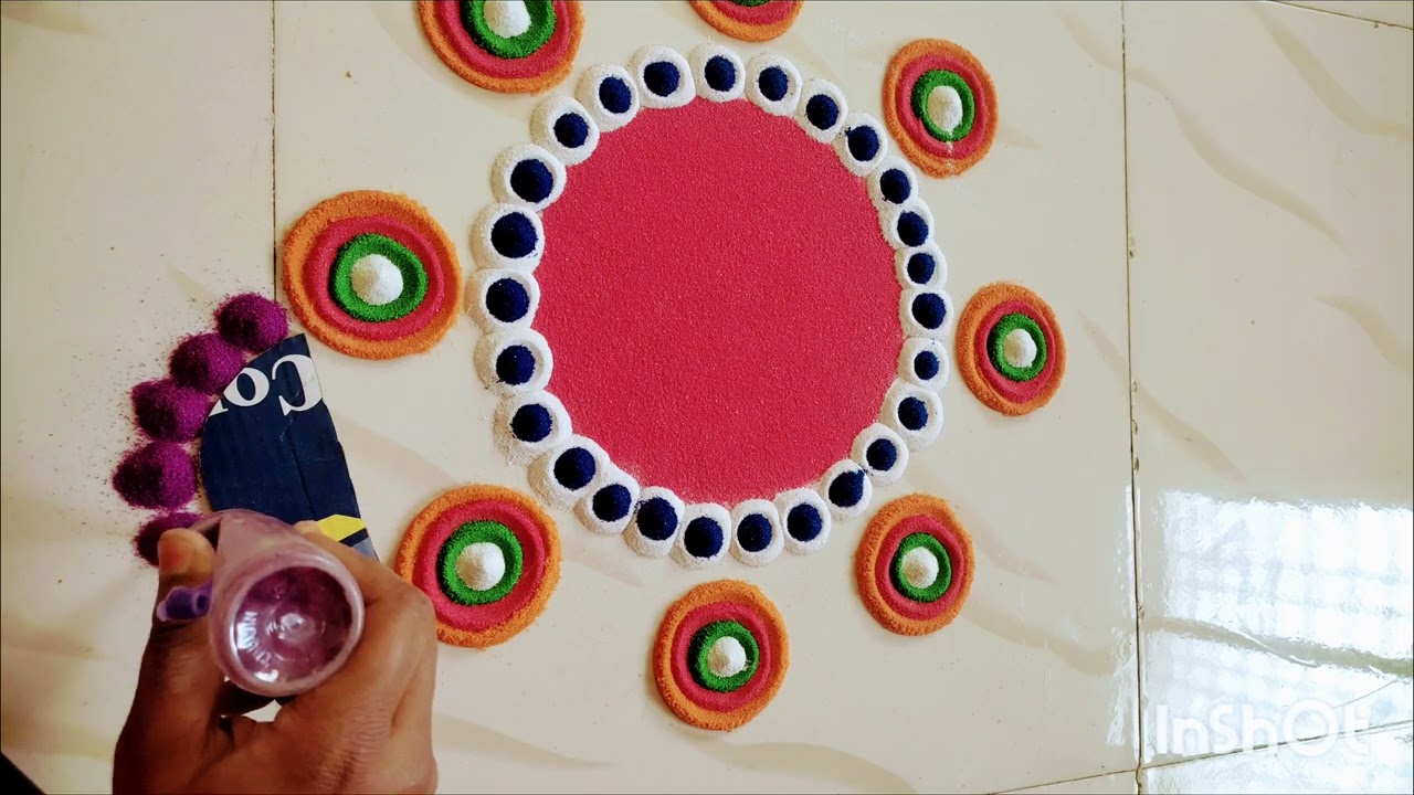 Special rangoli#simple shaadi rangoli#Indian rangoli