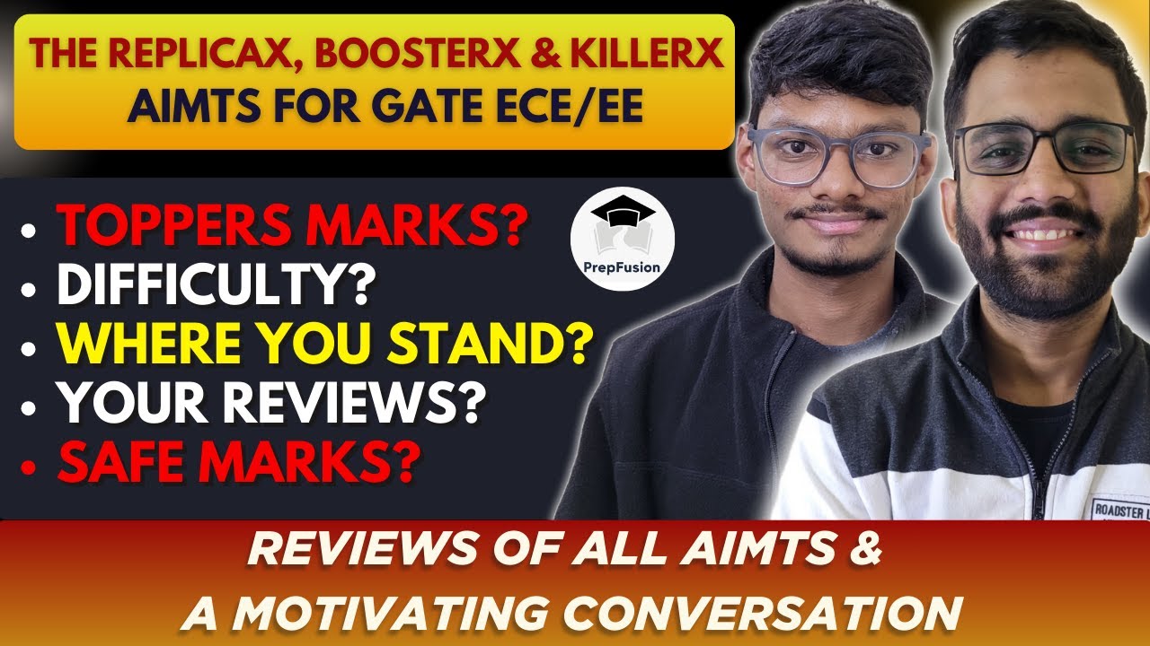 Review of The ReplicaX, ConceptX, KillerX & BoosterX : GATE AIMTs || PrepFusion