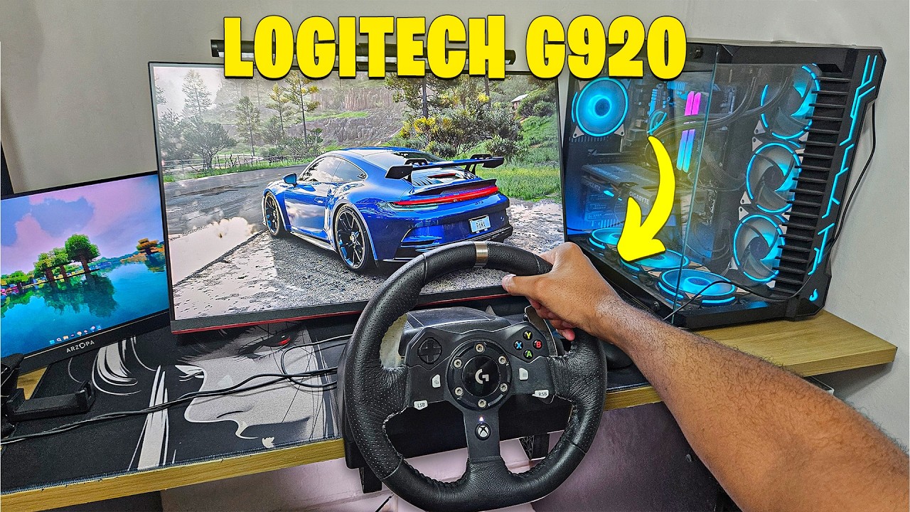 Como é ter um Volante no meu Setup! Logitech G920