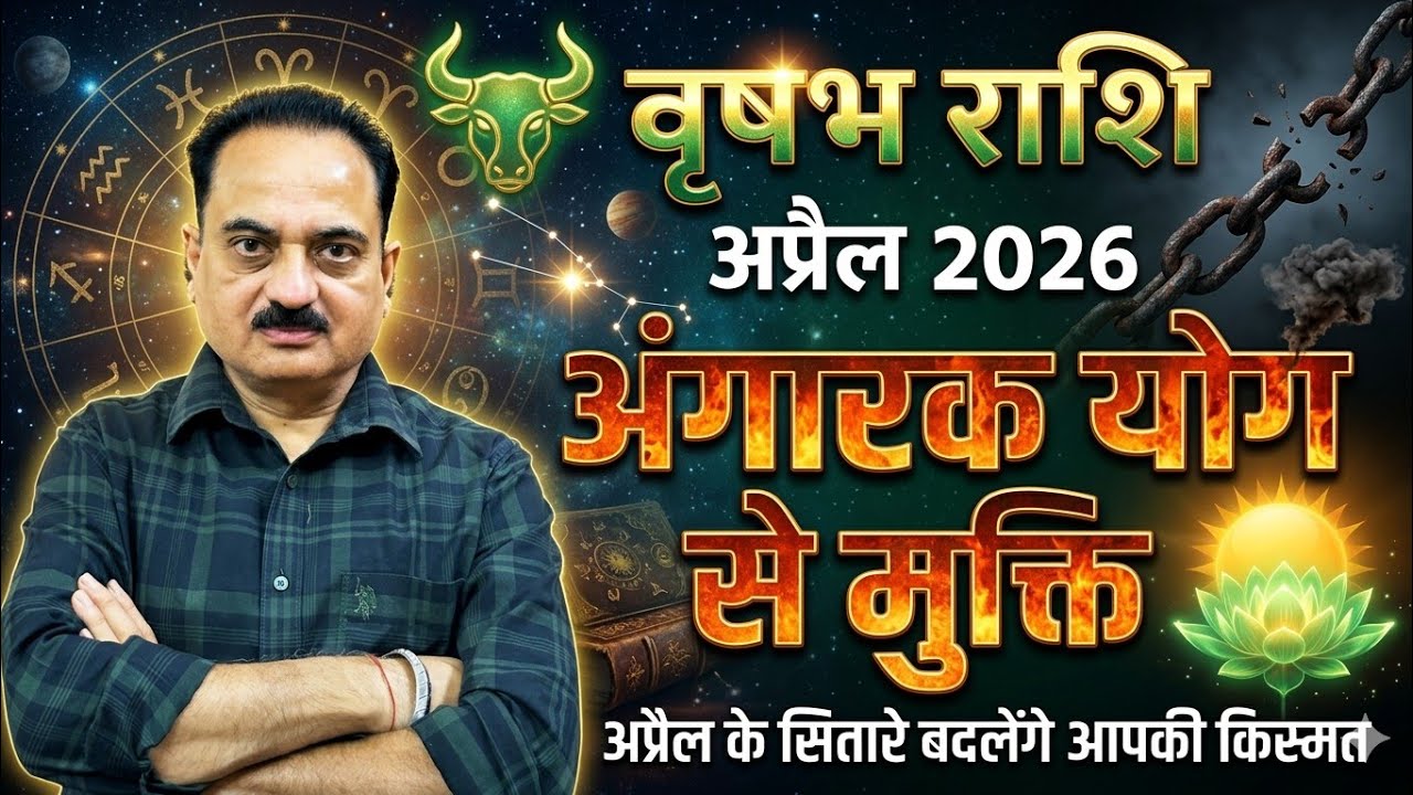 वृषभ राशि अप्रैल 2026 ♉ लाभ भाव में बनेगा महा-संगम! छप्पर फाड़ धन लेकिन ये गलती न करें #vrishabha