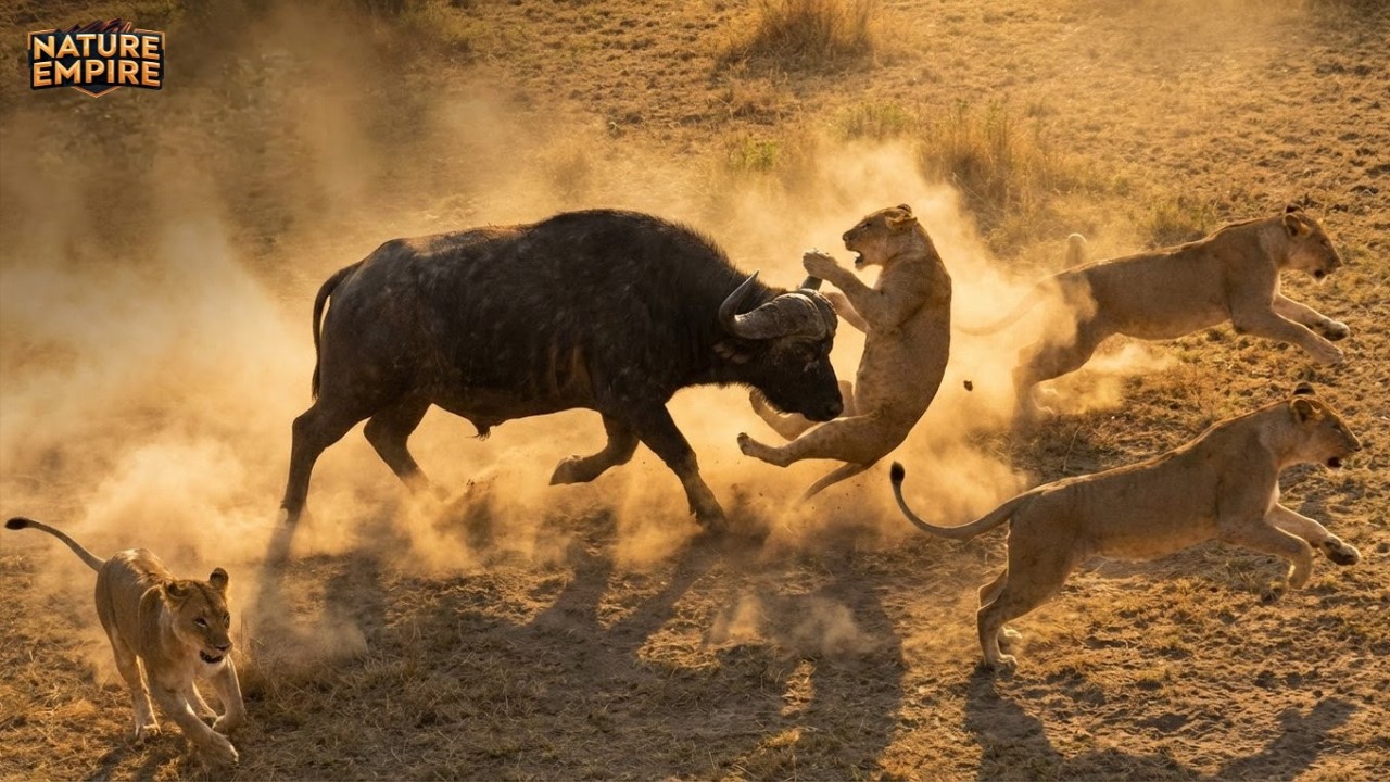 BIVOL AFRICAN ÎNFURIAT | Gigantul Neîmblânzit care Vânează Leii – Documentar Animale