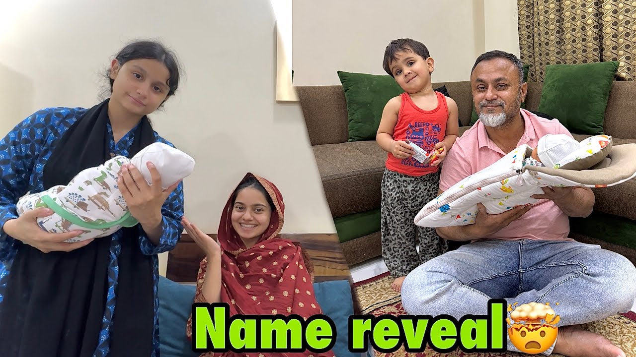 Finally papa ne baby name reveal kardiya🥰❤️ | kia name rakha? 🥳