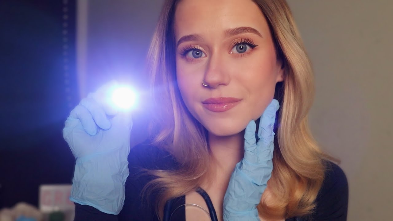 ASMR Nervous Nursing Student Examines You (Personal attention)