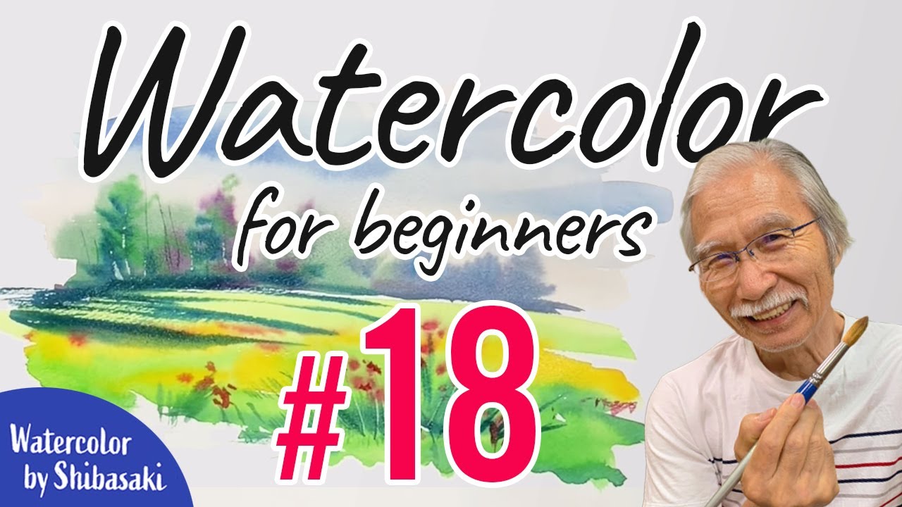 [Eng sub] #18 Wet in Wet Technique | Watercolor painting tutorial for beginners