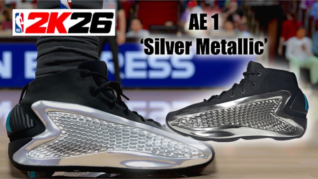 NBA 2K26 Shoe Creator - Adidas AE 1 Silver Metallic