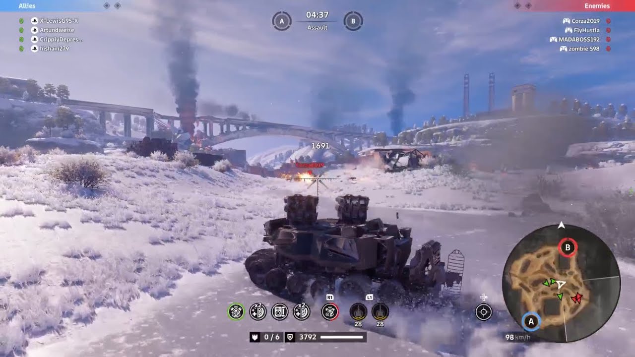 CROSSOUT RU5H Clan Wars | BWC Warrior