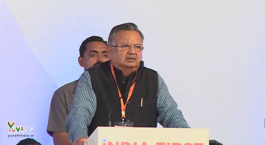 Dr. Raman Singh's speech during BJYM National Convention at Vrindavan, Mathura: 06.03.2016