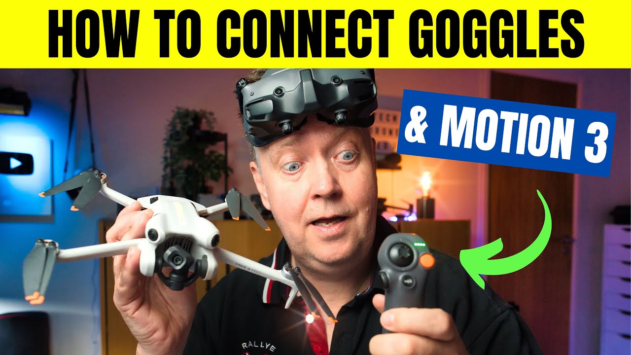 Как подключить Goggles 3 и RC Motion 3 к DJI Mini 4 Pro или DJI Air 3 — руководство DJI для начин...