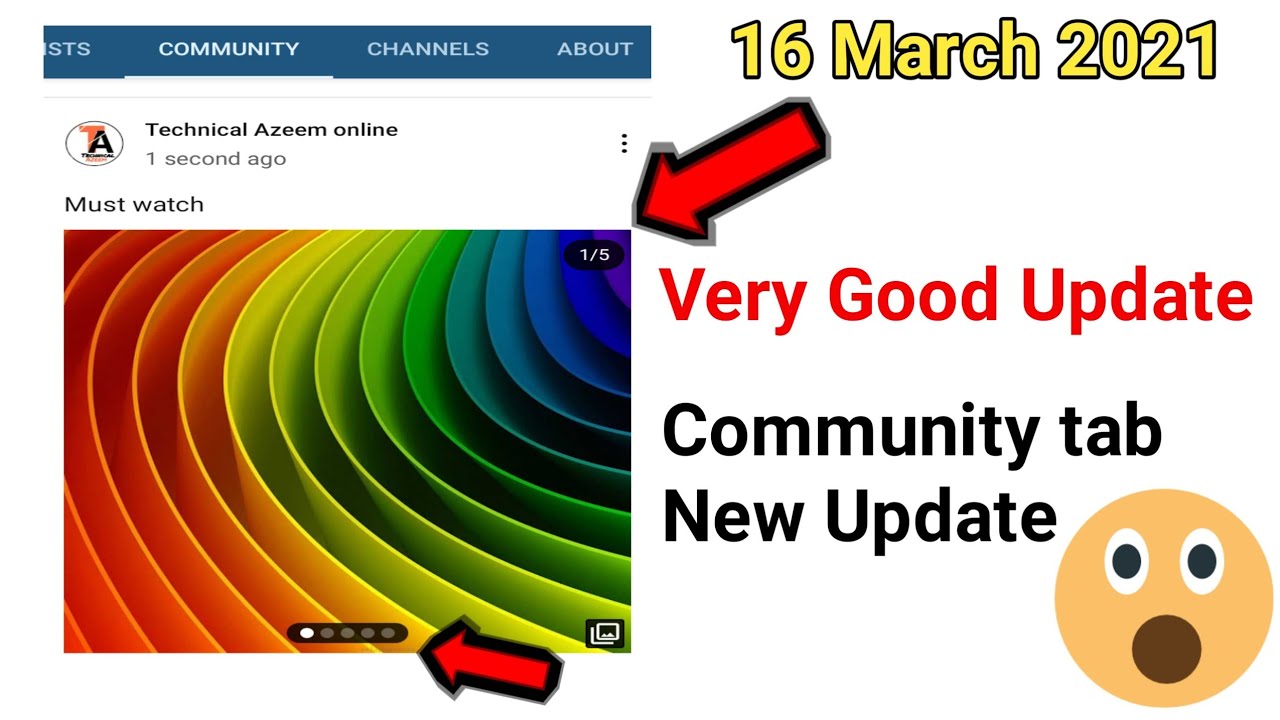 Community Tab New Update 😳😳| YouTube Update 2021 | New Update