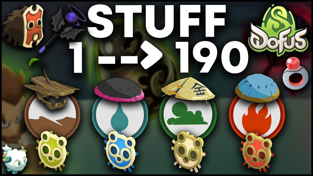 LES MEILLEURS STUFFS PVM DU LEVEL 1 &Agrave; 190+ PAR ELEMENT ! 🔥 (Guide Dofus 3)