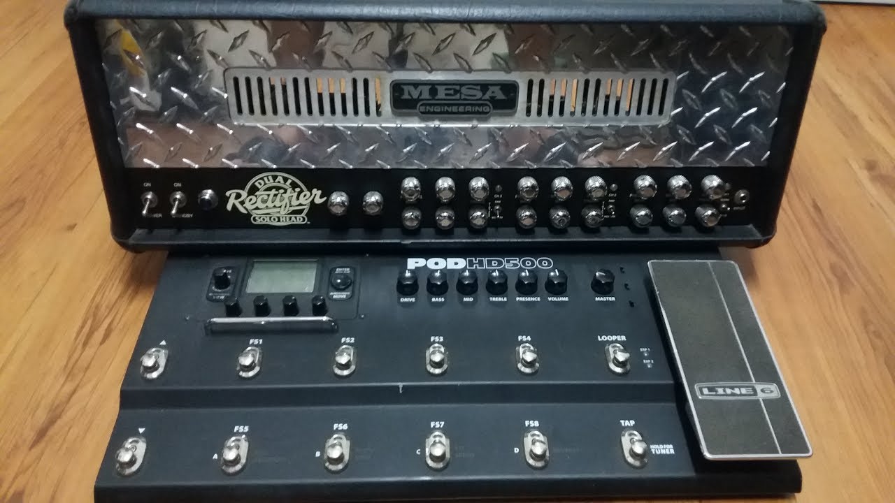 Mesa Dual Rectifier x POD HD500 Treadplate - Deu errado (it went wrong)!!