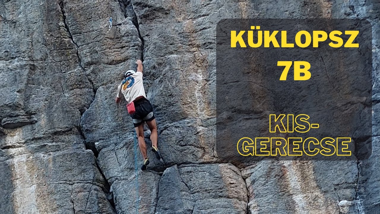 Climbing in Hungary: Küklopsz 7b, Kis-Gerecse
