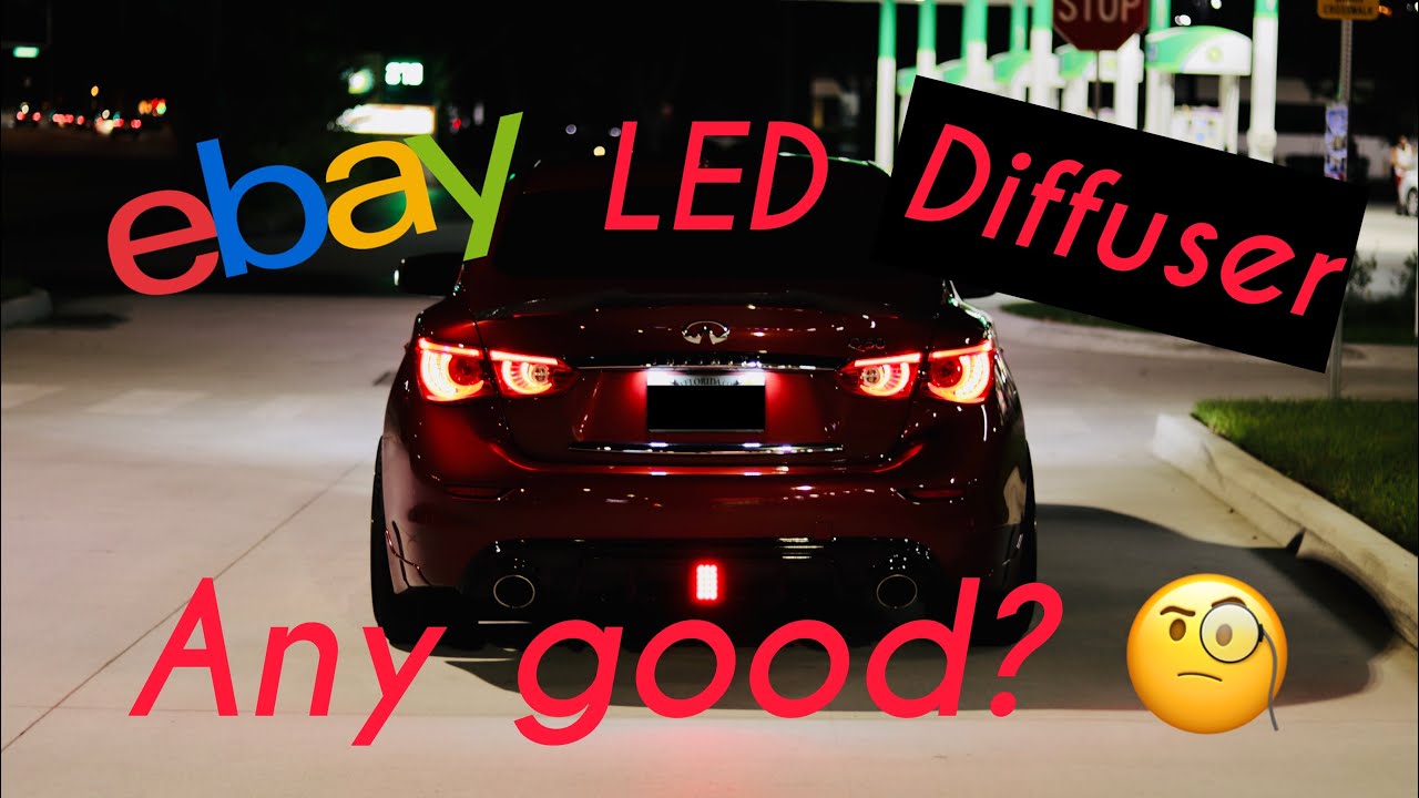 2014–2017 Infiniti Q50 Gloss Black LED Diffuser eBay (Установка и обзор)